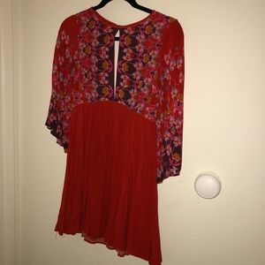 Ecote orange floral dress
